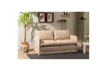 2-istuttava vuodesohva Rubby (148 x 70 x 66 cm) Beige - Beige - Huonekalut - Sohva - Vuodesohva