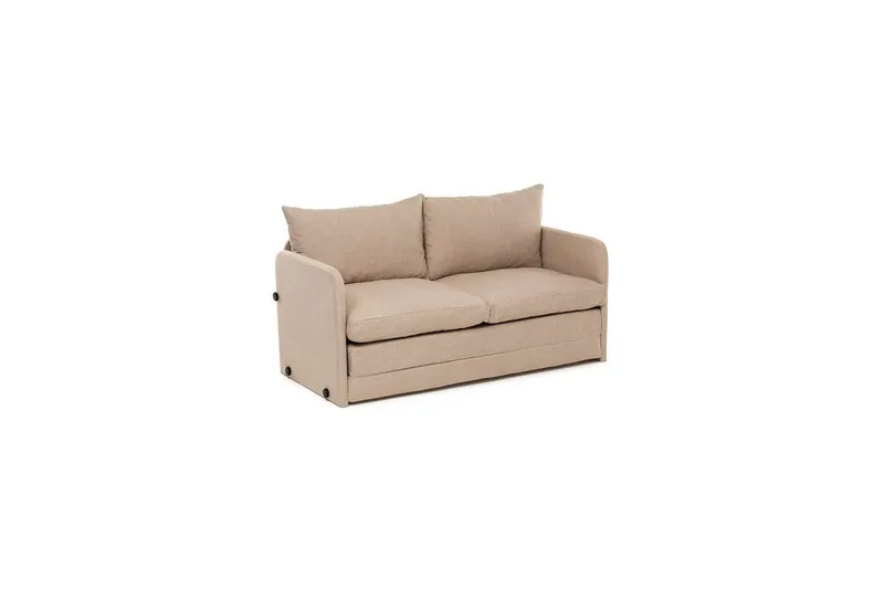2-istuttava vuodesohva Rubby (148 x 70 x 66 cm) Beige, Beige