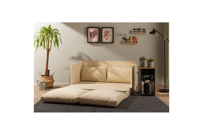 2-istuttava vuodesohva Rubby (148 x 70 x 66 cm) Kerma - Kerma - Huonekalut - Sohva - Vuodesohva