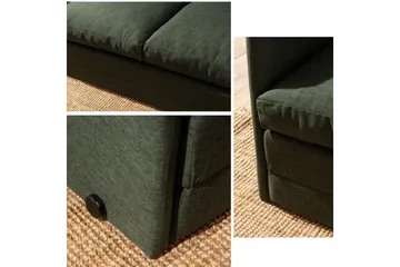 2-istuttava vuodesohva Rubby (148 x 70 x 66 cm) Vihreä - Vihreä - Huonekalut - Sohva - Vuodesohva