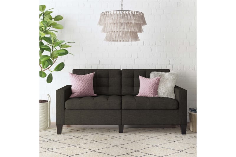 2: n ist Sohva Bowie Harmaa - Dorel Home - Huonekalut - Sohva - 2:n istuttava sohva