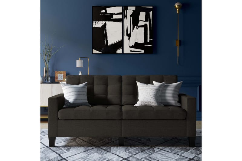 2: n ist Sohva Bowie Harmaa - Dorel Home - Huonekalut - Sohva - 2:n istuttava sohva