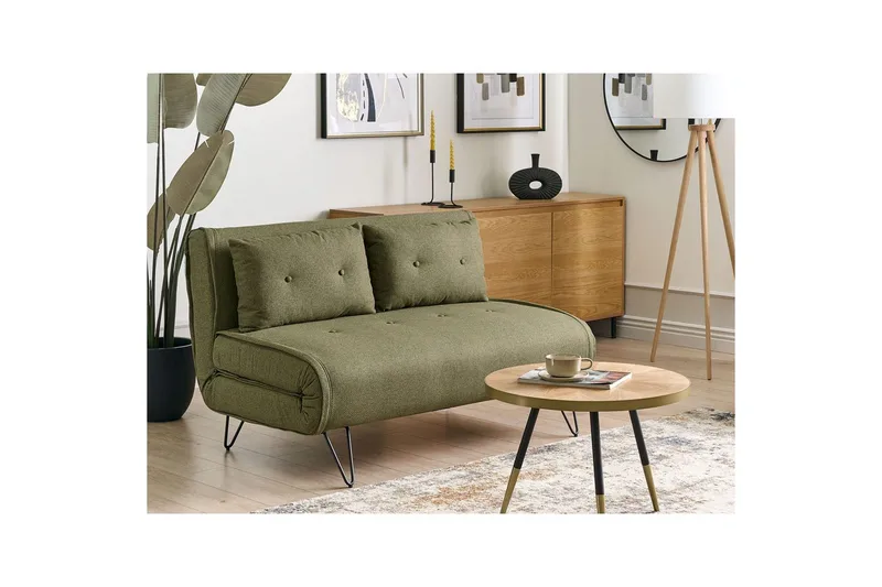 2-sitssoffa Vestfold Green||Black - Huonekalut - Sohva - Vuodesohva