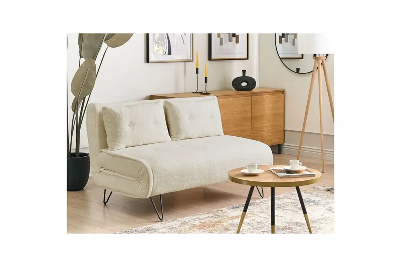 2-sitssoffa Vestfold Offwhite||Black - Huonekalut - Sohva - Vuodesohva