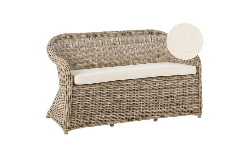 2.5-sitssoffa Beliani Susua NO_BRAND Nature||White, undefined