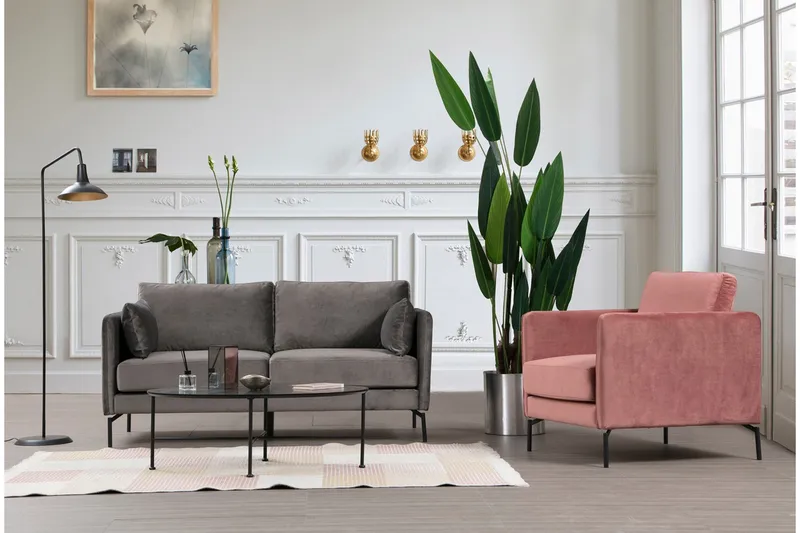 2:n ist Sohva Aitze - Harmaa - Huonekalut - Sohva - 2:n istuttava sohva