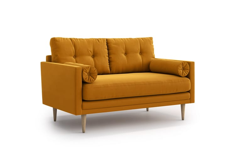2:n ist Sohva Alory - Keltainen - 2:n istuttava sohva - Sohva
