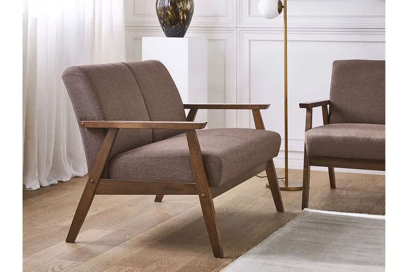 2:n ist Sohva Atterup - Ruskea - Huonekalut - Sohva - 2:n istuttava sohva