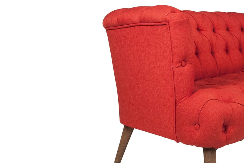 2:n ist Sohva Kiroli - Punainen/Luonnonväri - Huonekalut - Sohva - 2:n istuttava sohva