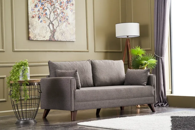 2:n ist Sohva BuPyöreäi - Ruskea/Luonnonväri - Huonekalut - Sohva - 2:n istuttava sohva