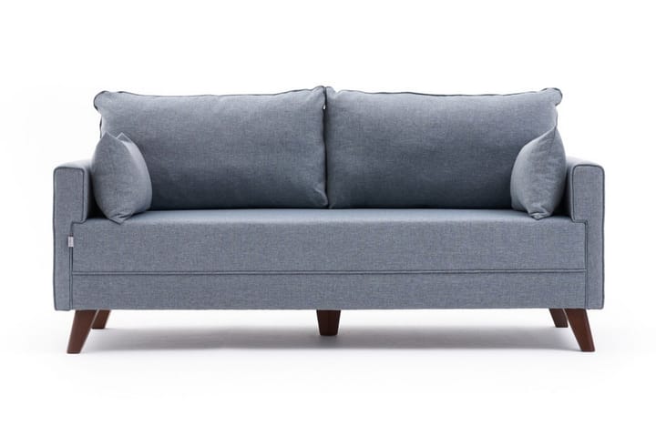 2:n ist Sohva BuPyöreäi - Sininen/Luonnonväri - 2:n istuttava sohva - Sohva