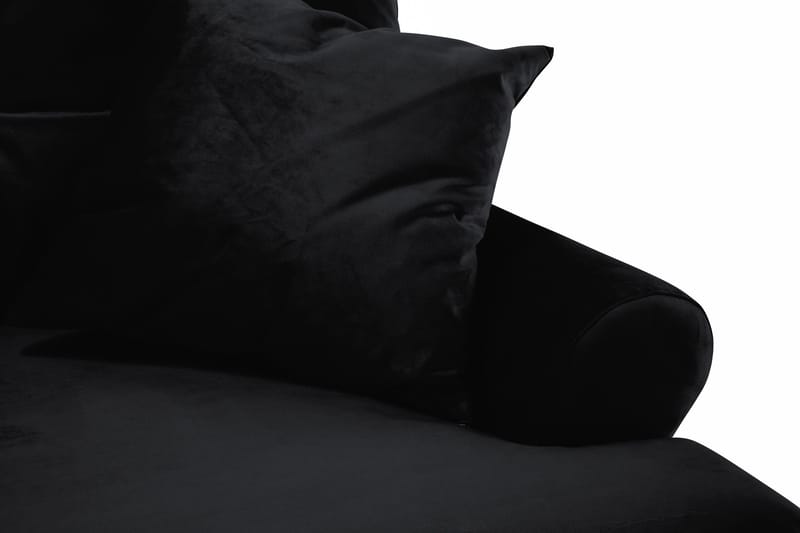 Andrew 2-istuttava Samettisohva - Musta - Huonekalut - Sohva - 2:n istuttava sohva
