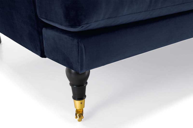 Andrew 2-istuttava Samettisohva - Sininen - Huonekalut - Sohva - 2:n istuttava sohva