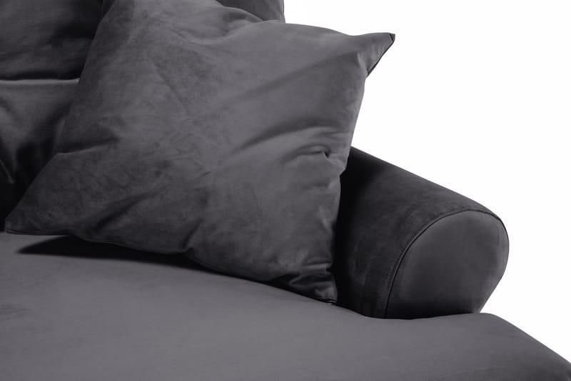 Andrew 2-istuttava Samettisohva - Tummanharmaa - Huonekalut - Sohva - 2:n istuttava sohva
