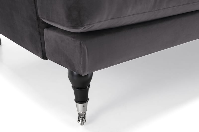 Andrew 2-istuttava Samettisohva - Tummanharmaa - Huonekalut - Sohva - 2:n istuttava sohva