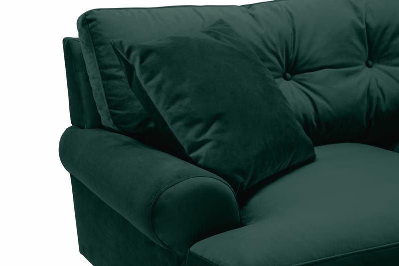 Andrew 2-istuttava Samettisohva - Vihreä - Huonekalut - Sohva - 2:n istuttava sohva