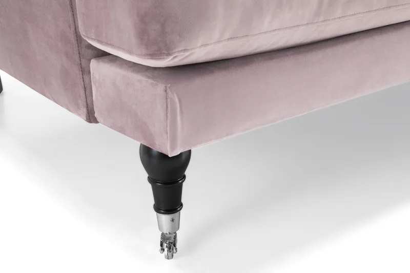 Andrew 2-istuttava Samettisohva - Violetti - Huonekalut - Sohva - 2:n istuttava sohva