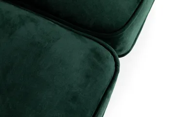 Chesterfield Lyx 2-istuttava pieni samettisohva – Syvä sohva 160 cm leveä - Vihreä - Huonekalut - Sohva - 2:n istuttava sohva