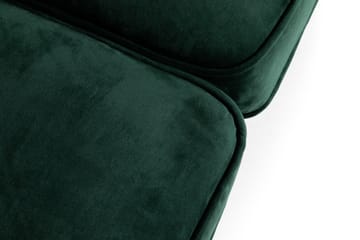 Chesterfield Lyx 2-istuttava pieni samettisohva – Syvä sohva 160 cm leveä - Tummanvihreä - Huonekalut - Sohva - 2:n istuttava sohva