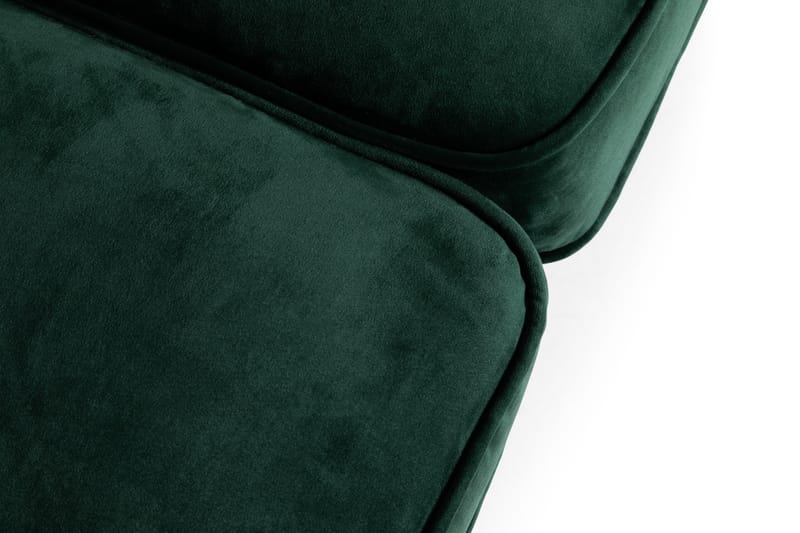 Chesterfield Lyx 2-istuttava pieni samettisohva – Syvä sohva 160 cm leveä - Tummanvihreä - Huonekalut - Sohva - 2:n istuttava sohva
