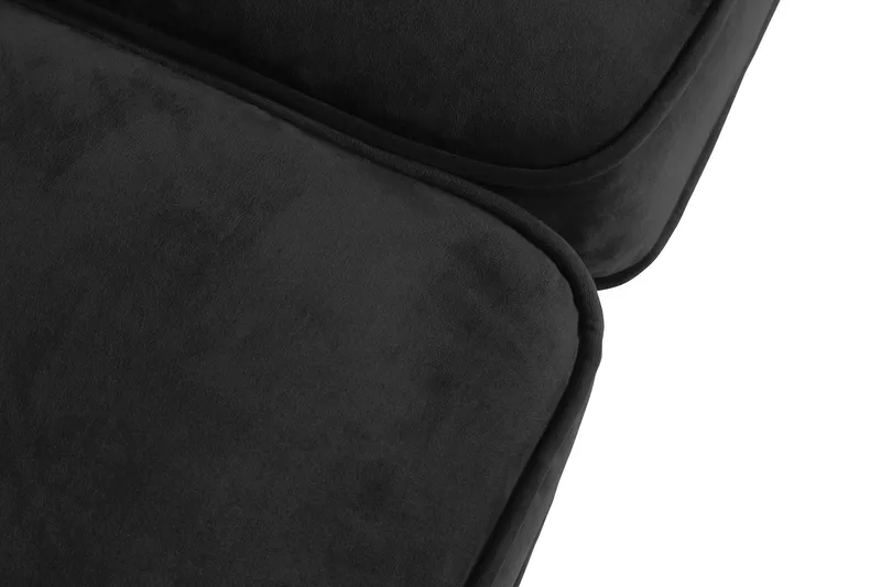 Chesterfield Lyx 2-istuttava pieni samettisohva – Syvä sohva 160 cm leveä - Musta - Huonekalut - Sohva - 2:n istuttava sohva