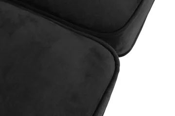 Chesterfield Lyx 2-istuttava pieni samettisohva – Syvä sohva 160 cm leveä - Musta - Huonekalut - Sohva - 2:n istuttava sohva