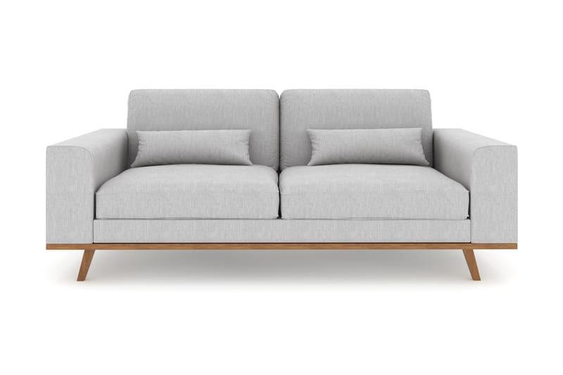 Copenhagen 2-istuttava Kangassohva - Vaaleanharmaa - Huonekalut - Sohva - 2:n istuttava sohva