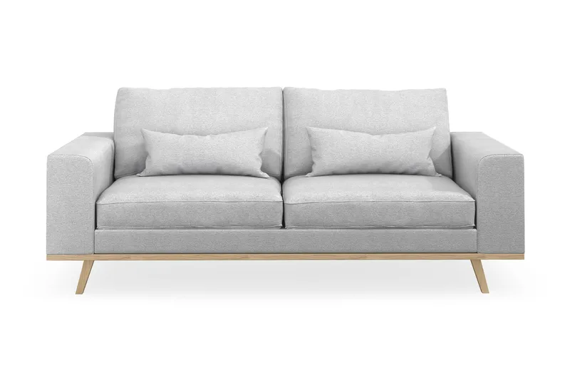 Copenhagen 2-istuttava Kangassohva - Vaaleanharmaa - Huonekalut - Sohva - 2:n istuttava sohva