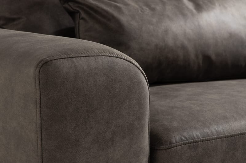 Copenhagen 2-istuttava Keinonahkasohva - Tummanharmaa - Huonekalut - Sohva - 2:n istuttava sohva