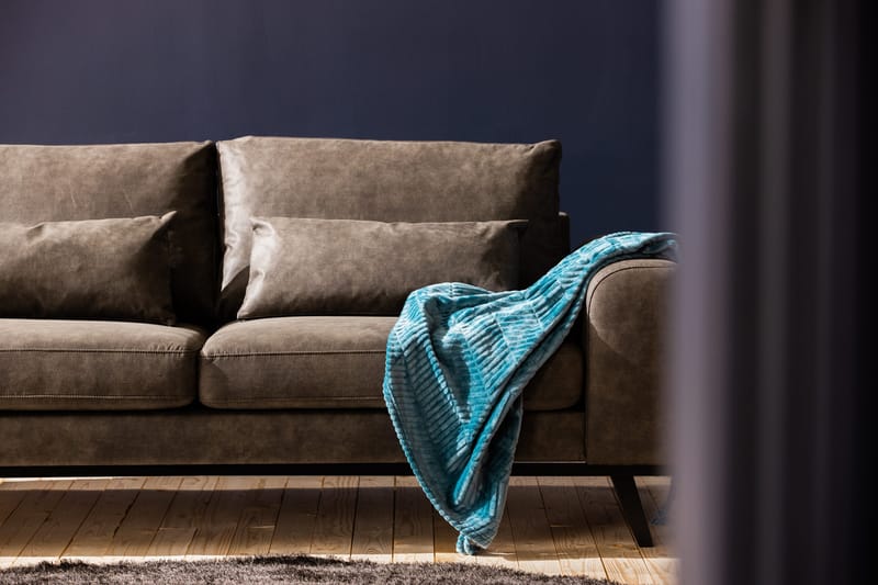 Copenhagen 2-istuttava Keinonahkasohva - Tummanharmaa - Huonekalut - Sohva - 2:n istuttava sohva