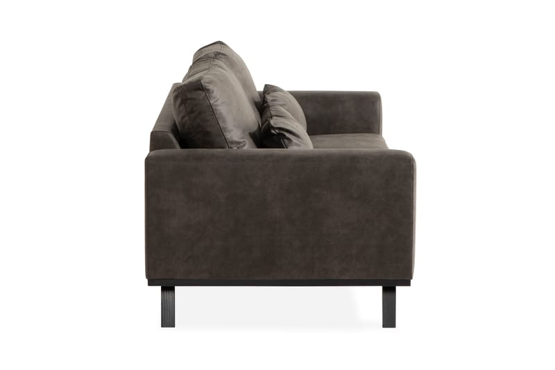 Copenhagen 2-istuttava Keinonahkasohva - Tummanharmaa - Huonekalut - Sohva - 2:n istuttava sohva