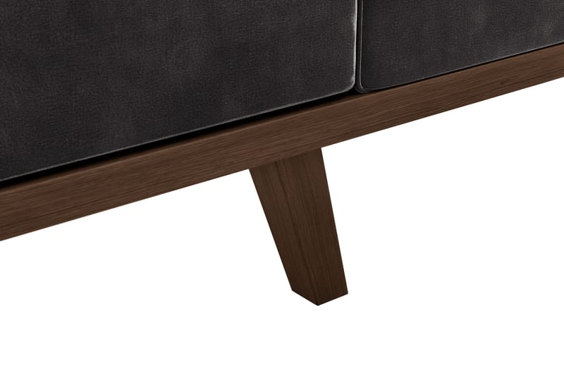 Copenhagen 2-istuttava Samettisohva - Tummanharmaa - Huonekalut - Sohva - 2:n istuttava sohva