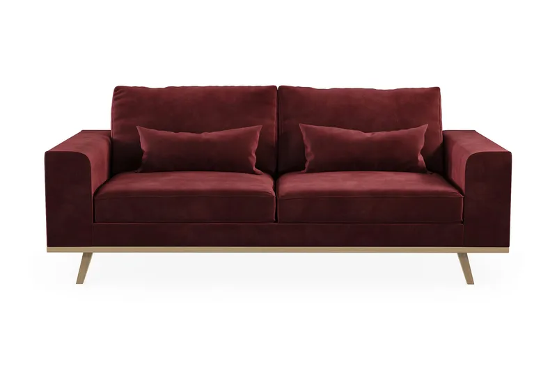 Copenhagen 2-istuttava Samettisohva - Violetti - Huonekalut - Sohva - 2:n istuttava sohva