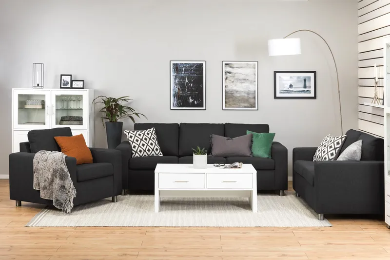 Crazy 2-istuttava Kangassohva - Antrasiitti - Huonekalut - Sohva - 2:n istuttava sohva