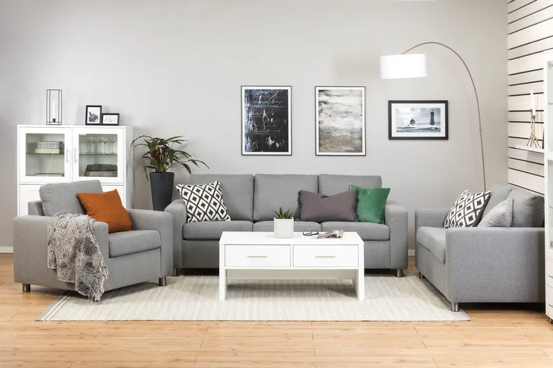 Crazy 2-istuttava Kangassohva - Harmaa - Huonekalut - Sohva - 2:n istuttava sohva