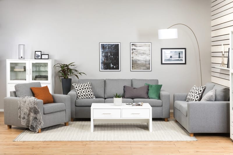 Crazy 2-istuttava Kangassohva - Harmaa - Huonekalut - Sohva - 2:n istuttava sohva