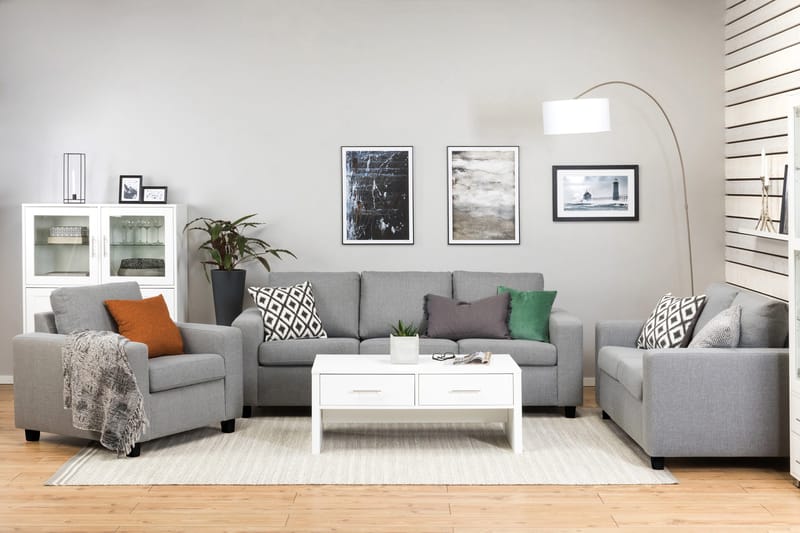 Crazy 2-istuttava Kangassohva - Harmaa - Huonekalut - Sohva - 2:n istuttava sohva