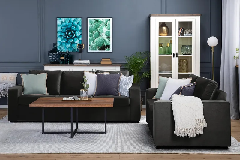 Crazy 2-istuttava Samettisohva - Tummanharmaa - Huonekalut - Sohva - 2:n istuttava sohva