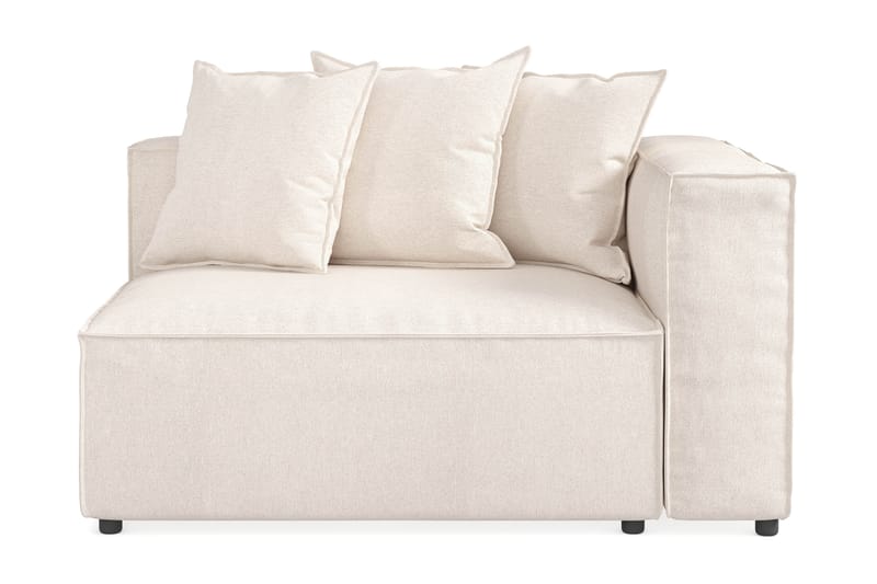 Cubo 2-istuttava Oikeanpuoleinen Moduuli Kangas 120 cm leveä - Beige - Huonekalut - Sohva - 2:n istuttava sohva