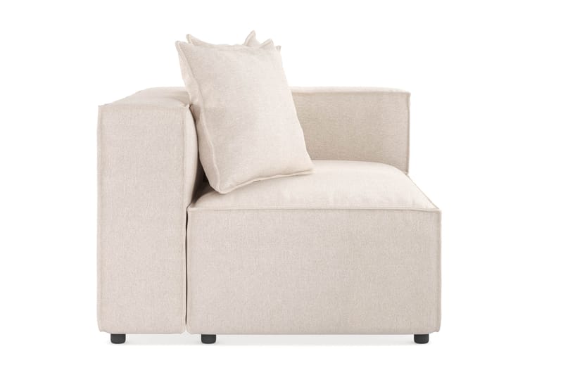 Cubo 2-istuttava Oikeanpuoleinen Moduuli Kangas 120 cm leveä - Beige - Huonekalut - Sohva - 2:n istuttava sohva