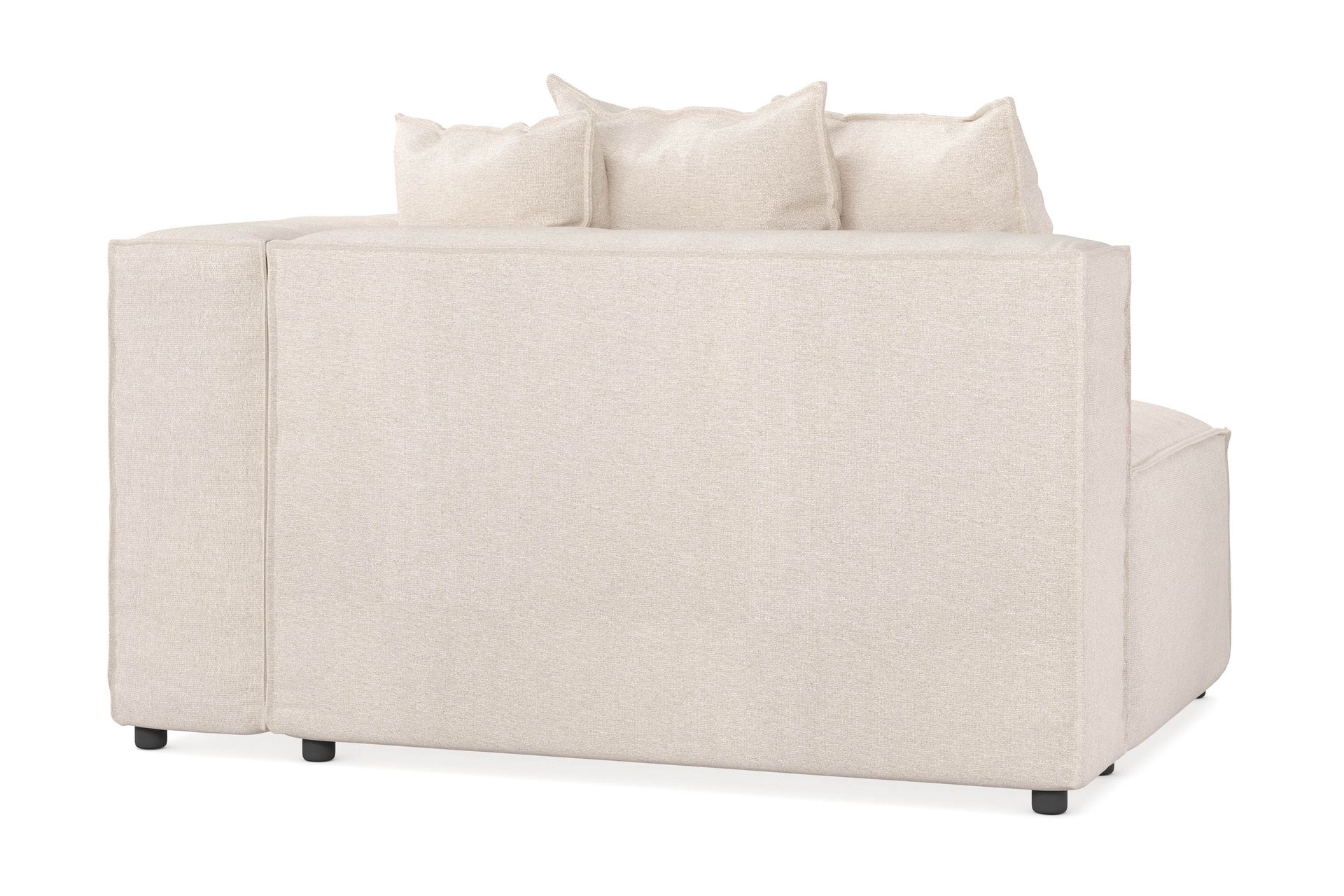 Cubo 2-istuttava Oikeanpuoleinen Moduuli Kangas 120 cm leveä - Beige - Huonekalut - Sohva - 2:n istuttava sohva