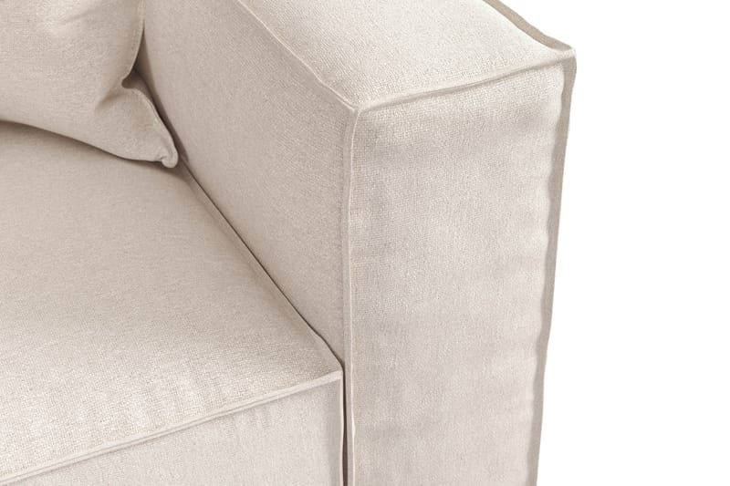 Cubo 2-istuttava Oikeanpuoleinen Moduuli Kangas 120 cm leveä - Beige - Huonekalut - Sohva - 2:n istuttava sohva