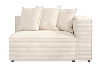 Cubo 2-istuttava Oikeanpuoleinen Moduuli Manchester 120 cm leveä - Beige - Huonekalut - Sohva - 2:n istuttava sohva