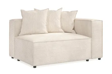 Cubo 2-istuttava Oikeanpuoleinen Moduuli Manchester 120 cm leveä - Beige - Huonekalut - Sohva - Moduulisohva - Muut moduulisohvan moduulit