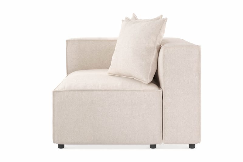 Cubo 2-istuttava Vasemmanpuoleinen Moduuli Kangas 120 cm leveä - Beige - Huonekalut - Sohva - 2:n istuttava sohva
