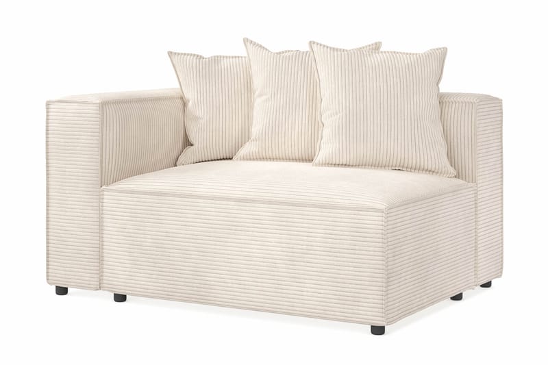 Cubo 2-istuttava Vasemmanpuoleinen Moduuli Manchester 120 cm leveä - Beige - Huonekalut - Sohva - 2:n istuttava sohva