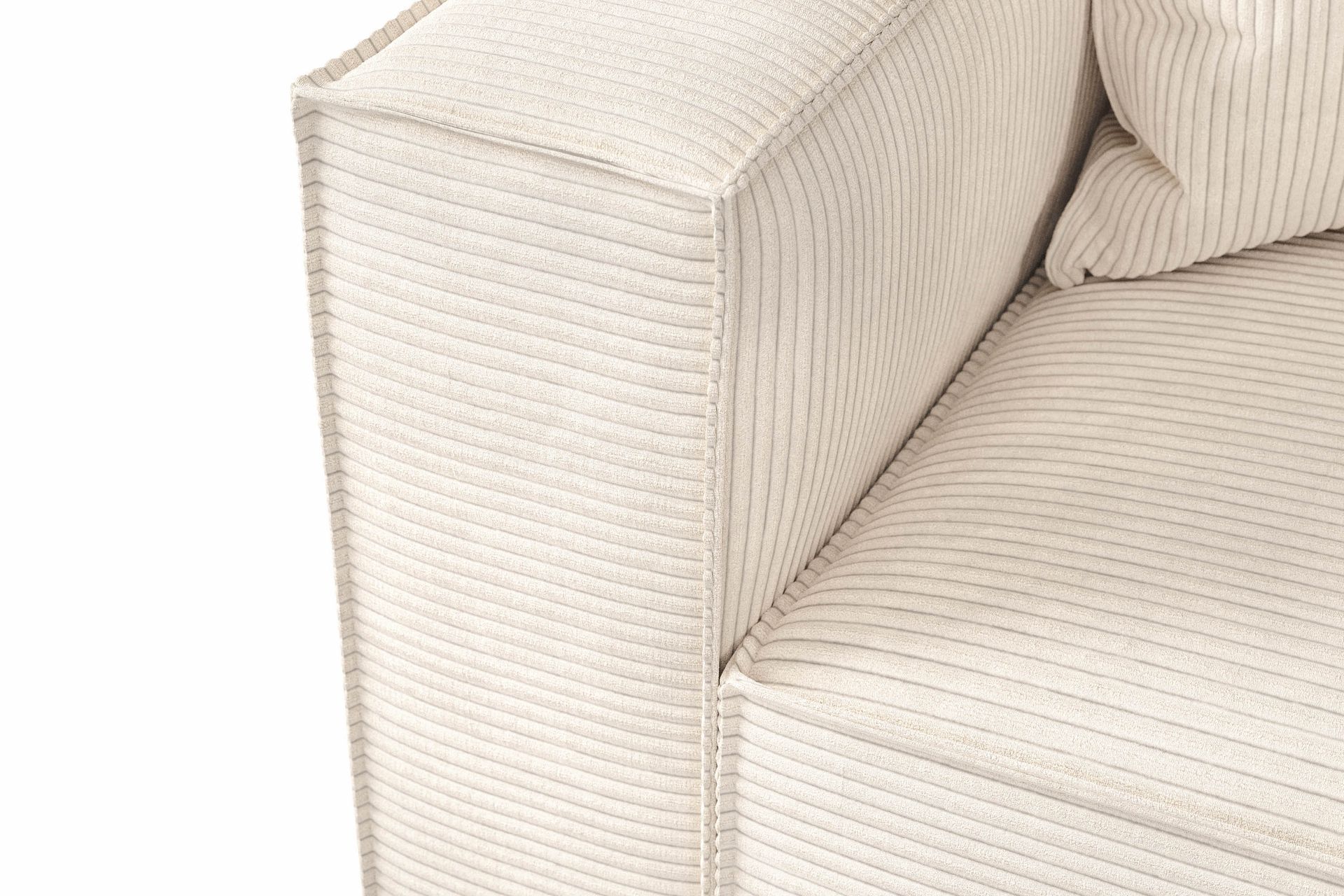 Cubo 2-istuttava Vasemmanpuoleinen Moduuli Manchester 120 cm leveä - Beige - Huonekalut - Sohva - 2:n istuttava sohva