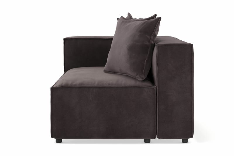 Cubo 2-istuttava Vasemmanpuoleinen moduuli Sametilla - Antrasiitti - Huonekalut - Sohva - Moduulisohva - Muut moduulisohvan moduulit