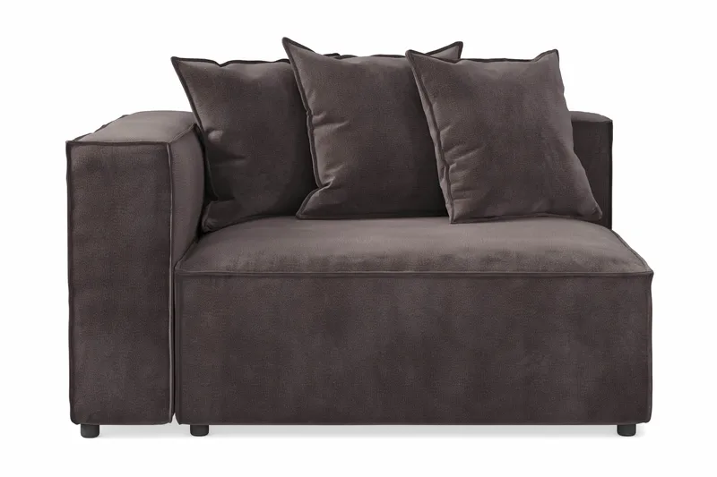 Cubo 2-istuttava Vasemmanpuoleinen moduuli Sametilla, Antrasiitti