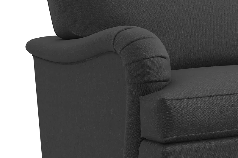 Howard Classic 2-istuttava Kaareva Kangassohva - Tummanharmaa - Huonekalut - Sohva - 2:n istuttava sohva